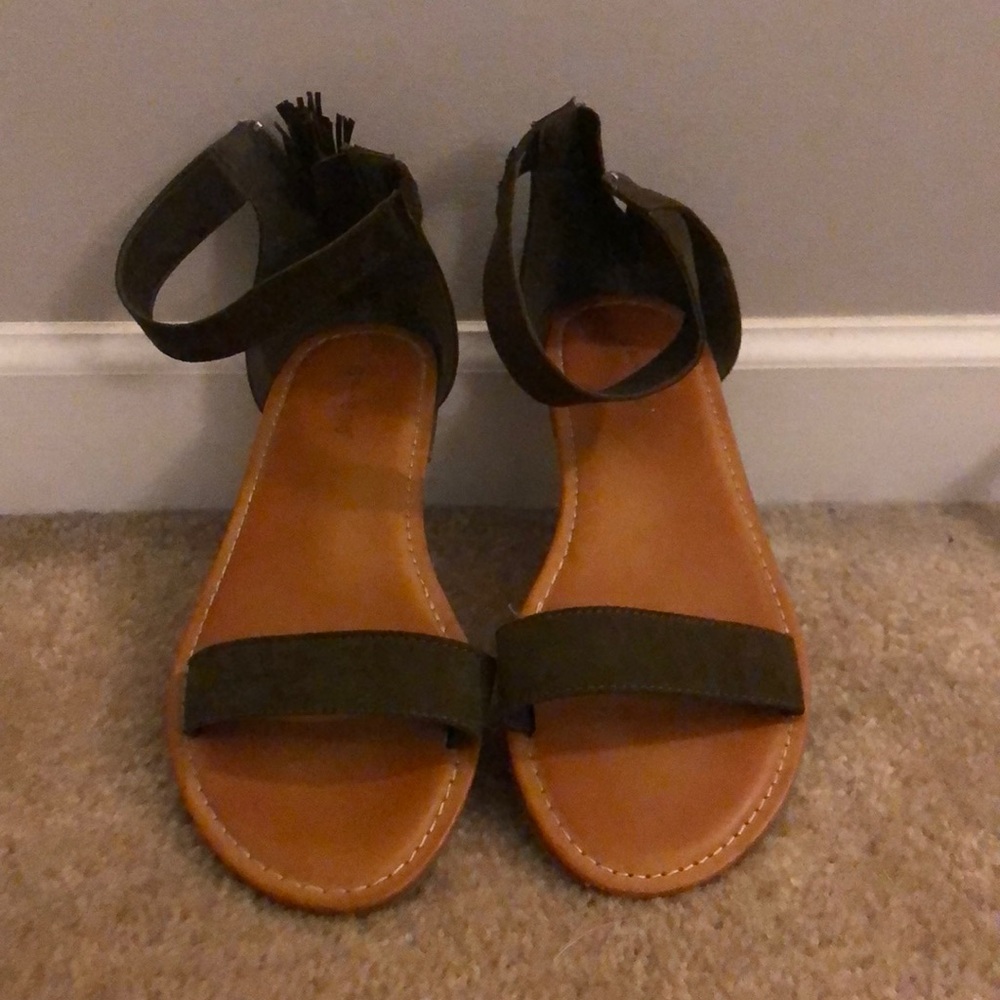 Bamboo branded sandals from Altar’d State.